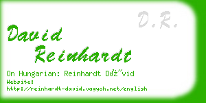 david reinhardt business card